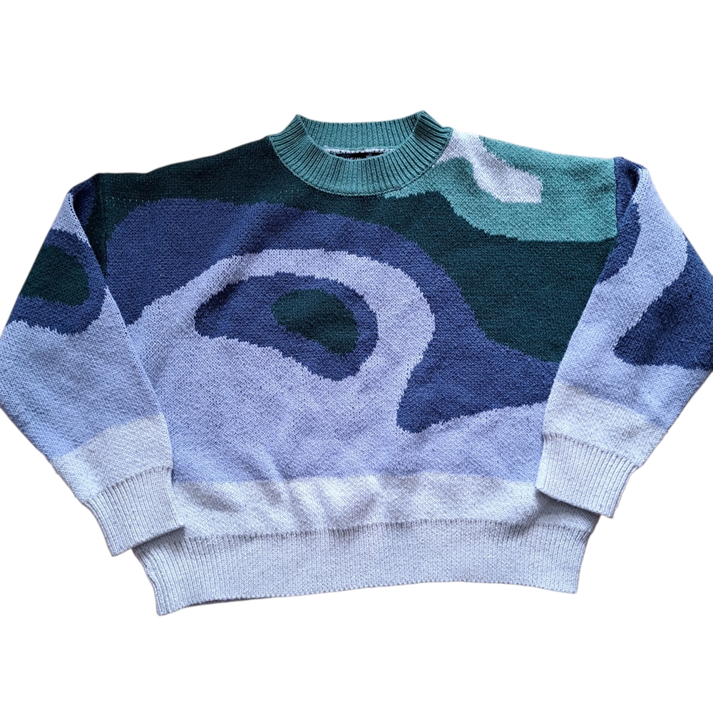 Shein Colorful Sweater | Size S | 100% Polyester | Abstract Design